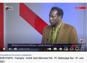 Entrevue Tfm télé sénégalaise
