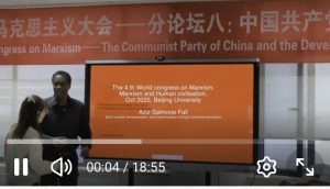 Aziz Salmone Fall, world system interpretation and transformation, Beijing University
